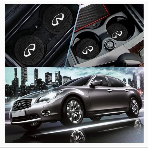 Silicone car cup inserts with infiniti logo - Picture 3 of 5